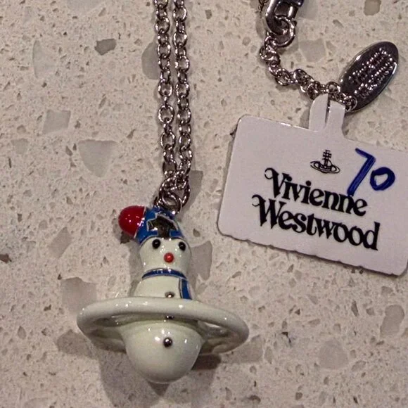 Vivienne Westwood Necklace,Christmas Snowman pendant. - Picture 3 of 3